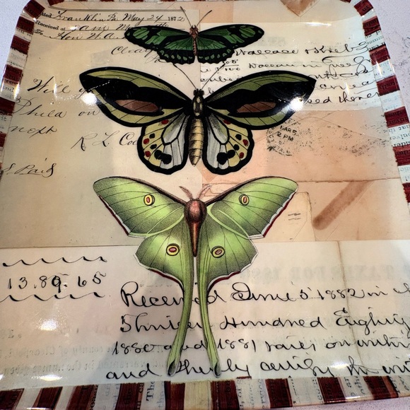 John Derian for Target Melamine Square Butterfly Print Decorative Tray - Picture 4 of 5